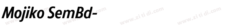 Mojiko SemBd字体转换